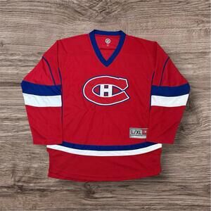 Montreal Canadiens Long Sleeve Jersey Adult Red Large NHL Hockey Men’s